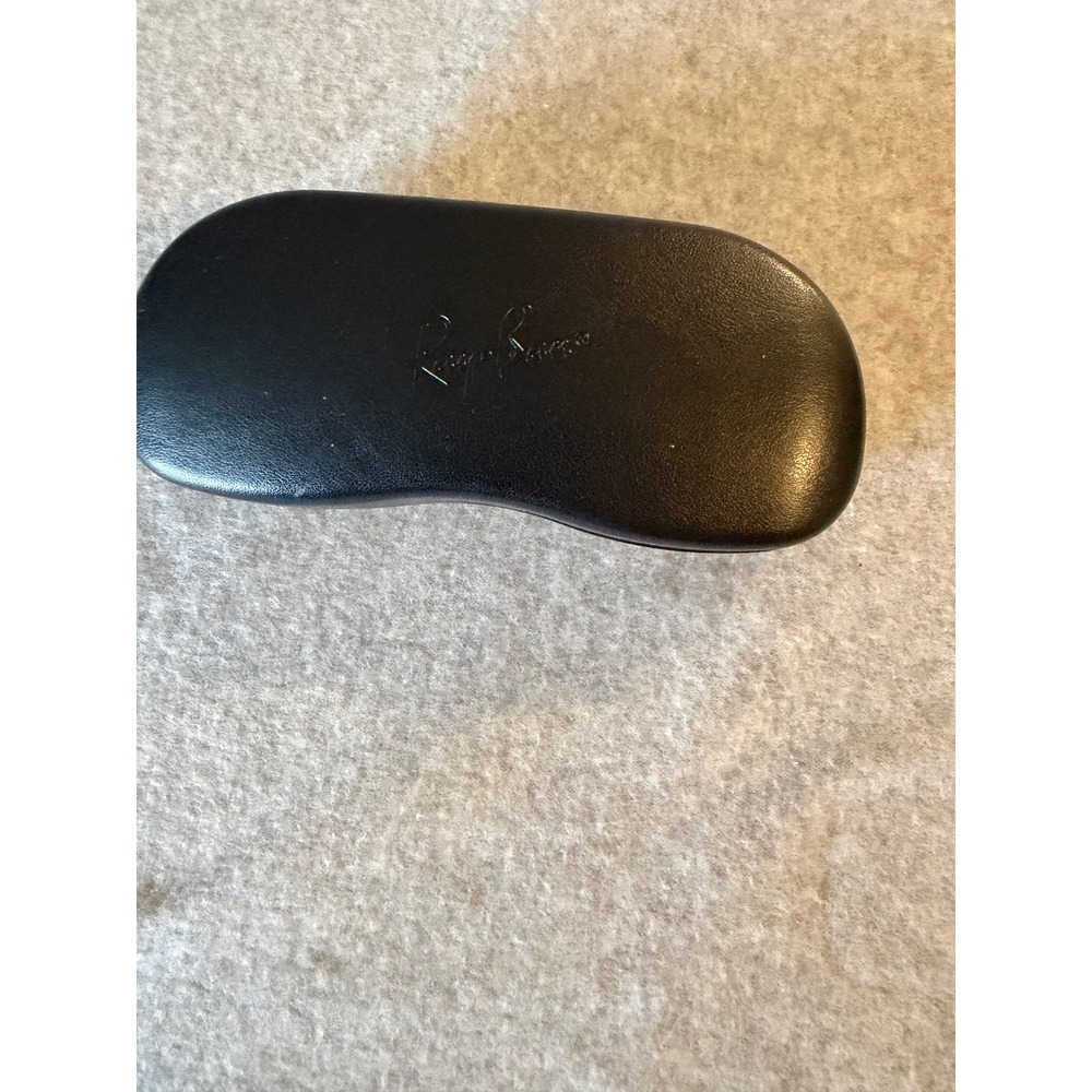 Ray-Ban Black Hard Clamshell Sunglasses Case with Cleaning Cloth Accessory